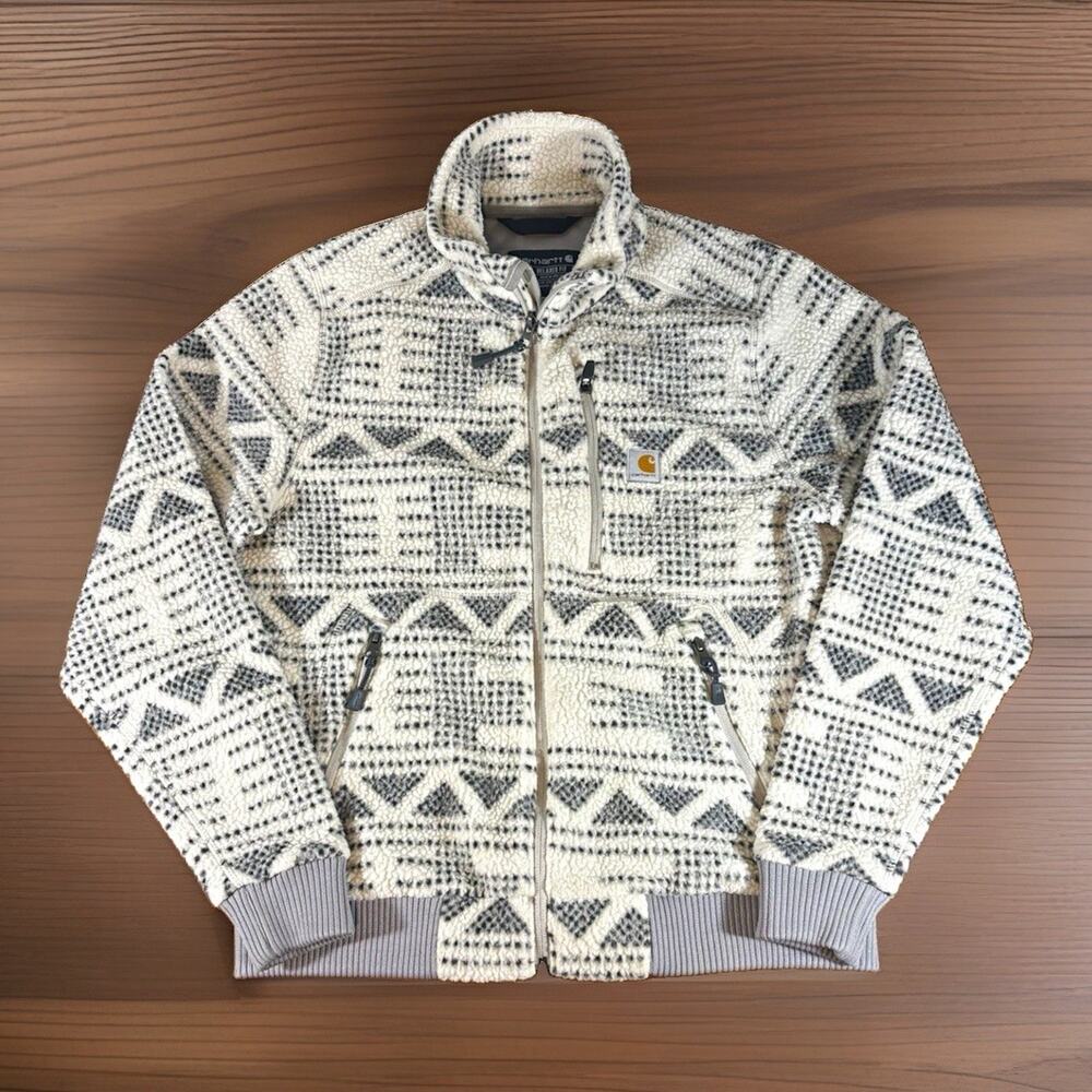 Carhartt Womens S Relaxed Fit Sherpa Fleece Jacket Aztec Southwestern OJ3913-W